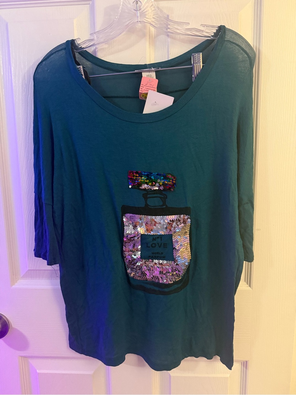 Small sequins tunic sweater #382
